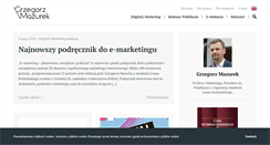 Desktop Screenshot of grzegorzmazurek.pl