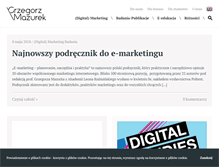 Tablet Screenshot of grzegorzmazurek.pl